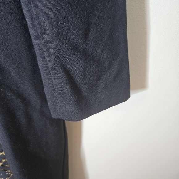 Ted Baker Knit Sheath Dress Black Gold Midi Long Sleeve Bodycon Women's 6 - Picture 6 of 9